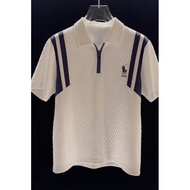 Áo Polo Tay Ngắn Form Slim Fit với Cổ Đối Sắc