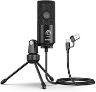 Fifine Phi Fine USB Condenser Microphone PC PS4 Call for Skype Delivery Unidirectional Volume Adjust