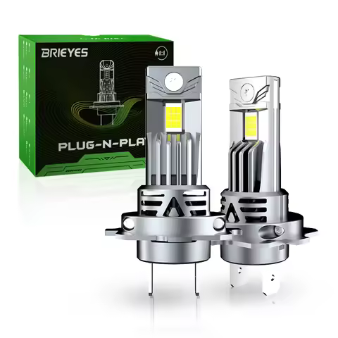 2PCS H7 H7LL Car LED Headlight Bulb 6500K White Light With Fan 35W 7000LM 600% Brighter Than Halogen