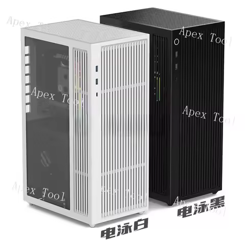 LZmod LS-360 V2-cooled Vertical ITX Chassis supports 40 series graphics cards and ATX power supplies