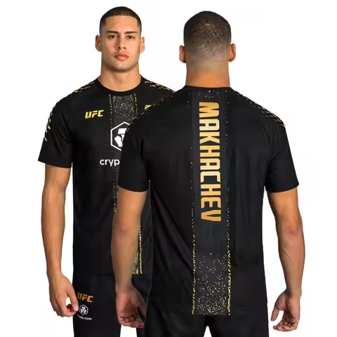Men's New Arrivals UFC 322 Zenith by Black/Gold Islam Makhachev Authentic Fight Night Champion Walko