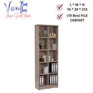 Von Bonjour Havir 10 box File Cabinet Storage Display Cabinet Book Rack Bookshelf Bookcase Rak Buku 