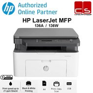 HP LaserJet MFP (136A WIRED / 136W WIRELESS ) Printer Print Scan/Copy
