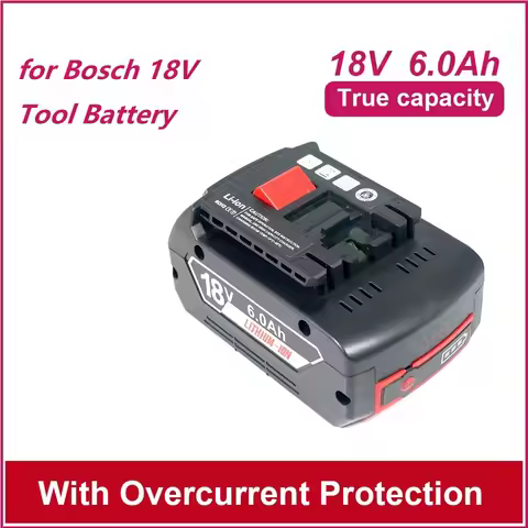 For Bosch BAT 18V 3000mAh-6000mAh 18650 Power Tool Battery for Bosch BAT609 BAT609G BAT618 BAT618G 3