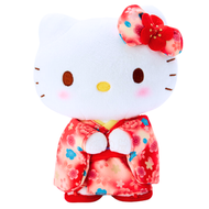 Hello Kitty漸層色和服毛公仔擺件(平行進口)