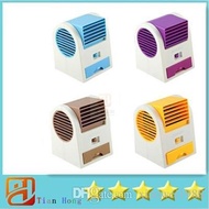Free shipping Mini USB Fan Electric Bladeless Air Conditioner Cooling Fan No Leaf Portable Table Ref