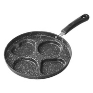 Wok Non-Stick Pan Frying Pan Frying Pan Medical Stone Non-Stick Pan Frying Egg Steak Frying Pan Household Breakfast Handy Tool Heart-Shaped Multifunctional Fry