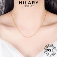 HILARY JEWELRY Women Chain Perempuan Pendant For Perak Korean Sterling Silver Fashion 純銀項鏈 Necklace Accessories Original 925 Ingot Rantai Gold Leher N64