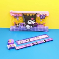 6IN1 SANRIO STATIONERY SET PENCIL CASE PENCIL SHARPENER HB CINNAMOROLL KUROMI MRLODY CHILDREN'S STAT