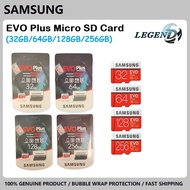 Samsung Evo Plus (32GB/64GB/128GB/256GB) Class 10 Micro SD Card with SD Adapter, 1 Year Local Seller