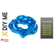 [LOCAL SG] Galvanized Chain Blue Plastic Protection Door Bicycle Chain BTO HDB Renovation