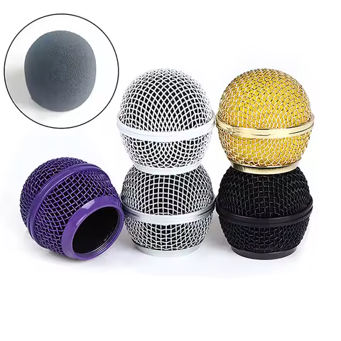 1 Pcs For Shure SM58 Wireless Microphone Replacement Metal Microphone Grille Replacing Professional 