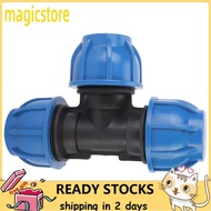 Magicstore PE Plastic Water Pipe Fitting 32mm Tee Connector For Connection Hot