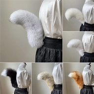 Fox Fur Tail Waist Plushly Animals Fox Tail Cosplay Prop Bendable Lifelike Tails
