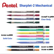 Pentel Sharplet-2 0.5mm 0.7mm 0.9mm Mechanical Pencil A129-E or HI-POLYMER 2B PENCIL LEAD 0.5MM, 0.7