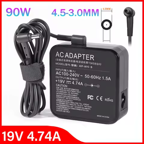 19V 4.74A 90W 4.5x3.0mm AC Adapter Laptop Charger For Asus Q524 Q524U Q524UQ Q534 Q534U Q534UX UX533