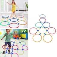 YUKSHOPING Children's Jumping Toys Jingkat Hoop Jumping Set 28cm Hopscotch Toys for Girls and Boys I