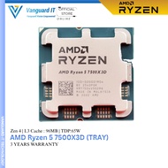 AMD Ryzen 5 7500x3D (Tray) 96MB L3 Cache AM5 Processor Motherboard Combo AMD Ryzen 7000 Series X3D