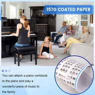 Piano Chords Chart Key Music Graphic Exercise Poster Stave Piano Chord Practice Chart 88-Key Beginne