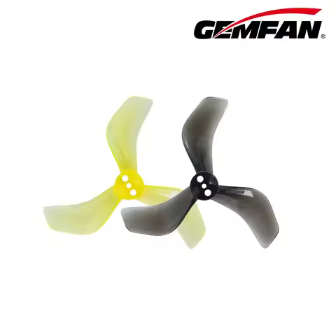 GEMFAN 2216S 3-Blade PC Propeller (4 Pairs), 55.88mm 1.6" Pitch, 1.5mm Shaft, Fit 1104 Motor, for O4
