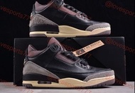 A Ma Maniere x Air Jordan 3 Black shoes Euro 36-47.5