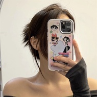 Cartoon Powerpuff Girls Mirror Phone Case For  Vivo X200 Pro Mini IQOO 13 Neo 10 9 9s Z9S Pro Plus Y