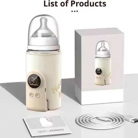Baby Bottle Warmer Portable 10000mAh Power Bank Bottle Warmer 4-10 Hours Runtime Baby Milk Warmer US