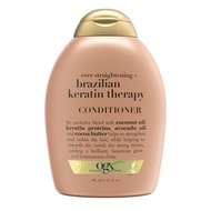 Ever Straightening + Brazilian Keratin Therapy Hair-Smoothing Conditioner with Coconut Oil, Cocoa Bu