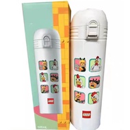 LEGO | LEGO White 600ml Insulated Water Bottle Portable Couple Cup Set Ideal Gift for Students