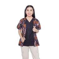 KEMEJA KATUN Primis OutWear Bolero Batik Blouse BigSize Women's Batik Top Complete SML-XL-2L-3L-4L-5