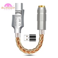 USB C to 3.5mm  Earphone Amplifier Headphone Amp ALC5686 Hifi Digital Audio Decoder AUX Audio Cable 