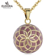 Eudora gorgeous Flower Enamel Craft Red Harmony Ball Pendant Mexican Bell Harmony Bola Ball Pendant 