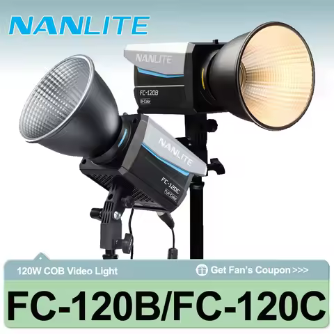 Nanlite FC-120B FC-120C 120w COB LED Video Light Bi-color or RGB 2 Version Available Professional Ph