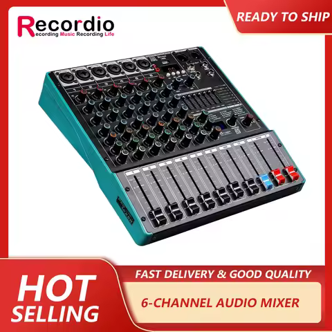 GAX-TK6 professional 6-channel digital analog mixer with USB sound KTV wedding stage 99DSP effect