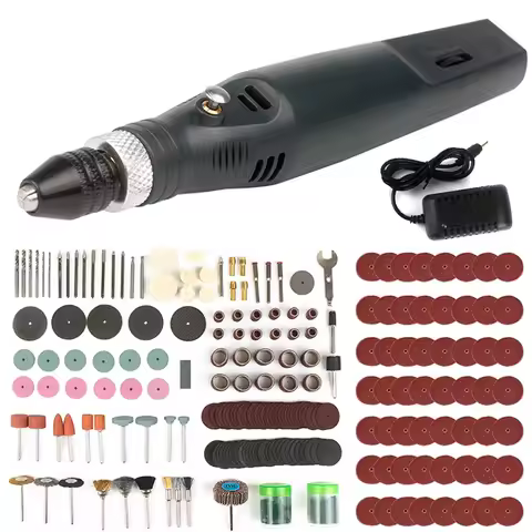 Mini Electric Rotary Tool Set With 21/275/361pcs Accessories 12V Adjustable Speed Grinder Engraver D