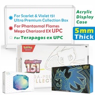 5mm Mega Charizard EX UPC Acrylic Magnetic Display Case For Mega Charizard EX UPC / S&V 151 UPC Pack