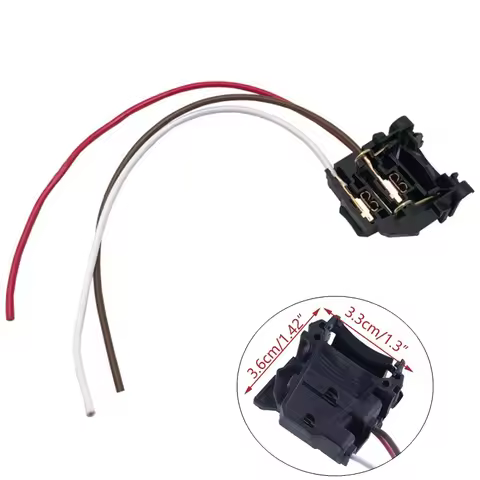 Black Car H7 Low Beam Lamp Headlight Bulb Holder Adapter Harness Fit for Focus 2 MK2 Focus 3 MK3