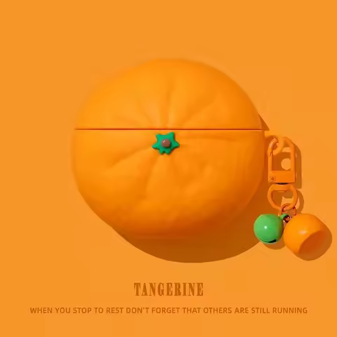 Lucky Tangerine Cartoon for Apple Airpods Pro 2 3 4 1 Pro 3 2025 Headphone with Charm Headset Cases 