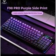 AULA F98 Pro Wireless Mechanical Keyboard with TFT Display Knob Numpad RGB Hot-Swappable Gasket Cust