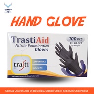 HITAM Trasti Aid Nitrile Black Bali Gloves/Trasti Aid Bali Nitrile Gloves/Bali Nitrile Gloves/Trasti Aid Gloves Bali