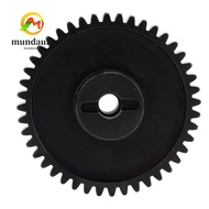 MUNDAUN Spur Gear, 44T Black Motor Pinion Gear, Durable Steel Low Noise RC Car Main Gear for HPI Sav