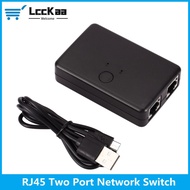 LccKaa 2 In 1 Out / 1 In 2 Out Internal External Network Switch Breakout Box 2 Ports RJ45 Network Sw