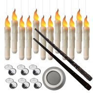 Floating Led Candles 12Pcs Flickering Led Flameless Candle Sticks Remote Control Battery Powered Wand Holiday Party Supplies for Themed Parties Stage Performance kindness