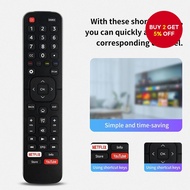 Replacement remote control for Hisense Smart LCD LED TV, not compatible with Fire TV or Roku TV.