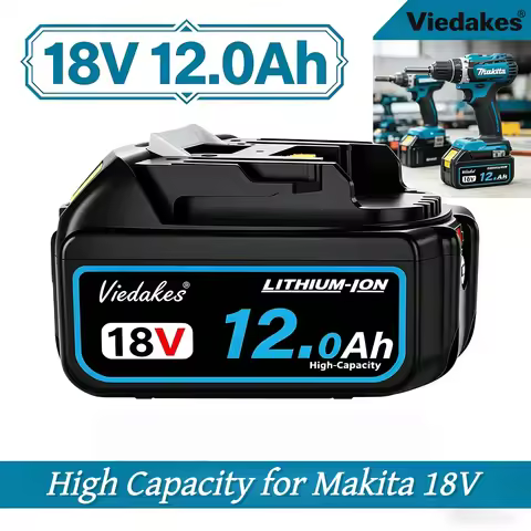 🏅Long Lasting For Makita 18V Battery 10.0Ah 12.0Ah BL1860B BL1850B LXT DHR242 DJV182 baterie For mak