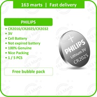 PHILIPS 2016 2025 2032 button Battery coin Bateri 3V lithium cell Batteri CR2016 CR2025 CR2032