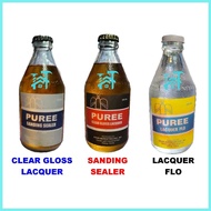 ◶ ✫ ℑ SANDING SEALER BOTTLE : CLEAR GLOSS LACQUER BOTTLE " LACQUER FLO BOTTLE