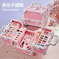 Children Cosmetics Non-Toxic Odorless Girls Children Cosmetics Toy Set Birthday Gifts diy Cosmetic Toys Children's Day Gifts [Shengrui Store]