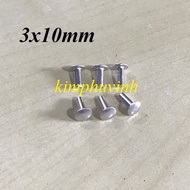50 PCS - 3x10mm ALUMINUM RIVE CANOPY - ALUMINUM RIVE CANOPY - ALUMINUM RIVE