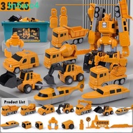 TN5WC4 Magnetic Transform Engineering, Detachable Truck Car Assembly Engineering Vehicle, Combinatio